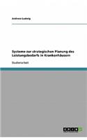 Systeme zur strategischen Planung des Leistungsbedarfs in Krankenhäusern