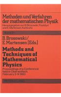 Methods and Techniques of Mathematical Physics