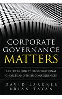 Corporate Governance Matters
