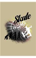 Skate: Blank Paper Sketch Book - Artist Sketch Pad Journal for Sketching, Doodling, Drawing, Painting or Writing