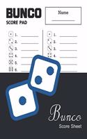 Bunco Score Sheet