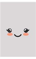 Cute Kawaii Face Notebook Journal
