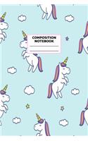 Composition Notebook: Unicorn Journal for Girls, Teen and Women Cute Matte Cover Design with Blank Lined Interior College Ruled (Great as Party Favors, Gifts, Diary, Jour
