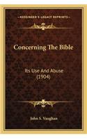 Concerning The Bible