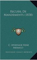 Recueil de Mandements (1838)