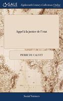 APPEL   LA JUSTICE DE L'ETAT: OU RECUEIL