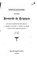 Explicaciones del doctor Bernardo de Yrigoyen