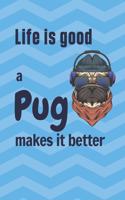 Life is good a Pug makes it better