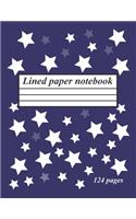 Lined paper notebook for handwriting and making lists