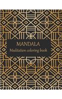 MANDALA Meditation coloring book