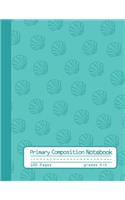 Primary Composition Notebook: Cute Mermaid Seashells Notebook with Handwriting Practice Paper for Girls in Kindergarten, First and Second Grade, 100 Blan Writing Pages with Dotte