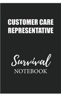 Customer Care Representative Survival Notebook: Small Undated Weekly Planner for Work and Personal Everyday Use Habit Tracker Password Logbook Music Review Playlist Diary Journal