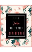 I'm A Judge, What's Your Superpower?: 2020-2021 Planner for Judge, 2-Year Planner With Daily, Weekly, Monthly And Calendar (January 2020 through December 2021)