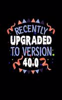 Recently Upgraded to Version 40.0: College Ruled Lined Writing Notebook Journal, 6x9, 120 Pages