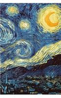 Diary: Painting: Starry Night - Bespoke, personalised desk diary. Contact us if you would like your own image, name or other text on a book