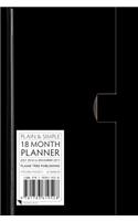 Black pocket+ plain & simple 18 month planner 2017