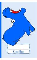 Blue Hungry Hippo Comic Book