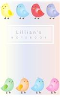 Lillian's Notebook: Personalized Writing Journal With Birds And Name