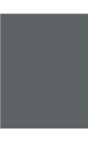 Slate Grey 101 - Cornell Notes Notebook D: Style D, 101 Pages/50 Sheets, 8.5 x 11