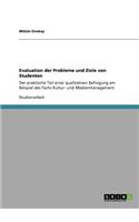 Evaluation der Probleme und Ziele von Studenten