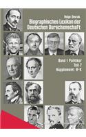 Biographisches Lexikon Der Deutschen Burschenschaft / Band 1