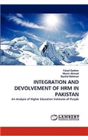 Integration and Devolvement of Hrm in Pakistan