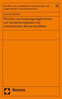 Pflichten Und Handlungsmoglichkeiten Von Vorstandsmitgliedern Bei Internationalen Normenkonflikten