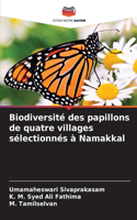 Biodiversité des papillons de quatre villages sélectionnés à Namakkal