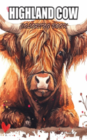 Highland Cow Coloring Book