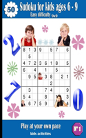 Sudoku for kids Ages 6-9 easy difficulty
