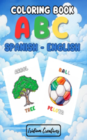 ABC Coloring Book Spanish English