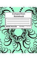 Composition Notebook Wide Ruled: 100 Pages