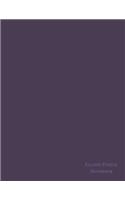 Eclipse Purple Notebook: Minimalist No Lines Inside Classic Writing Notebook with Blank Paper Pages... I Love It!