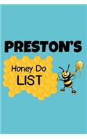 Preston's Honey Do List