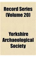 Record Series (Volume 20)