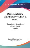 Oesterreichische Weisthumer V7, Part 1, Book 1