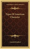 Types of American Character
