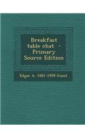 Breakfast Table Chat: (English)