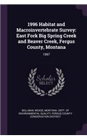 1996 Habitat and Macroinvertebrate Survey