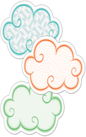 Up and Away Clouds Mini Cutouts