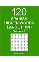 Spanish Hidden Words Large Print - Volume 1