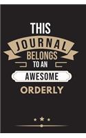 THIS JOURNAL BELONGS TO AN AWESOME Orderly Notebook / Journal 6x9 Ruled Lined 120 Pages
