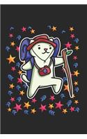 Hiking Stars Cat Notebook: Graph Paper Journal 6x9 - 120 Pages