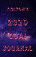 Colton's 2020 Goal Book: 2020 New Year Planner Goal Journal Gift for Colton / Notebook / Diary / Unique Greeting Card Alternative