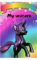 my unicorn journal notebook