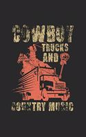 Country Trucker Notebook: Diary Journal, Sketchbook 6x9 inches with 120 Blank Pages For Drawing, Notes, Sketches