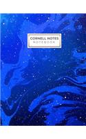 Cornell Notes Notebook: Trendy Space Marble Cover Design Cornell Note Paper Notebook. Nifty Large College Ruled Medium Lined Journal Note Taking System for School and Unive