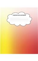 Rainbow Composition Notebook: Blank Lined Cute Notebooks for Girls Teens Kids School Writing Notes Journal (7.5 x 9.25 in)