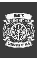 Darts und Bier darum bin ich hier: Jahres-Kalender für das Jahr 2020 DinA-5 Jahres-Planer Organizer