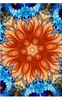 Multi Colored Kaleidoscope Fractal Journal: Take Notes, Write Down Memories in this 150 Page Lined Journal